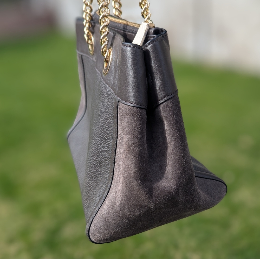 🆓ITEM! Coach Brown Shoulder Bag/Purse+FREE NWT travel size Billie Eilish scent! - Picture 10 of 14
